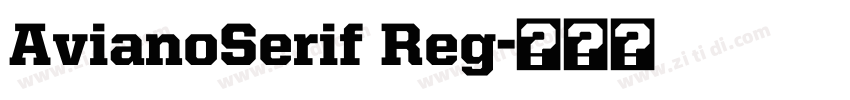 AvianoSerif Reg字体转换